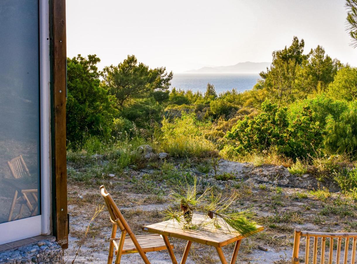 Drolma Ling Nature Cabins Theológos Екстериор снимка